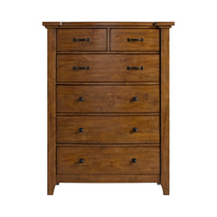 Gage Chestnut 6-Drawer Chest - Ornate Home