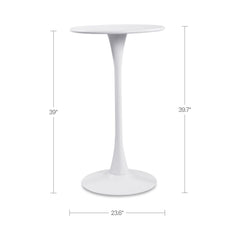 Gage White Outdoor Bar Table - Ornate Home