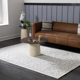 Gagebrook Blue Wool Area Rug - Ornate Home