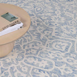 Gagebrook Blue Wool Area Rug - Ornate Home