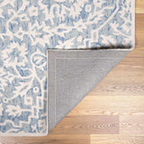 Gagebrook Blue Wool Area Rug - Ornate Home