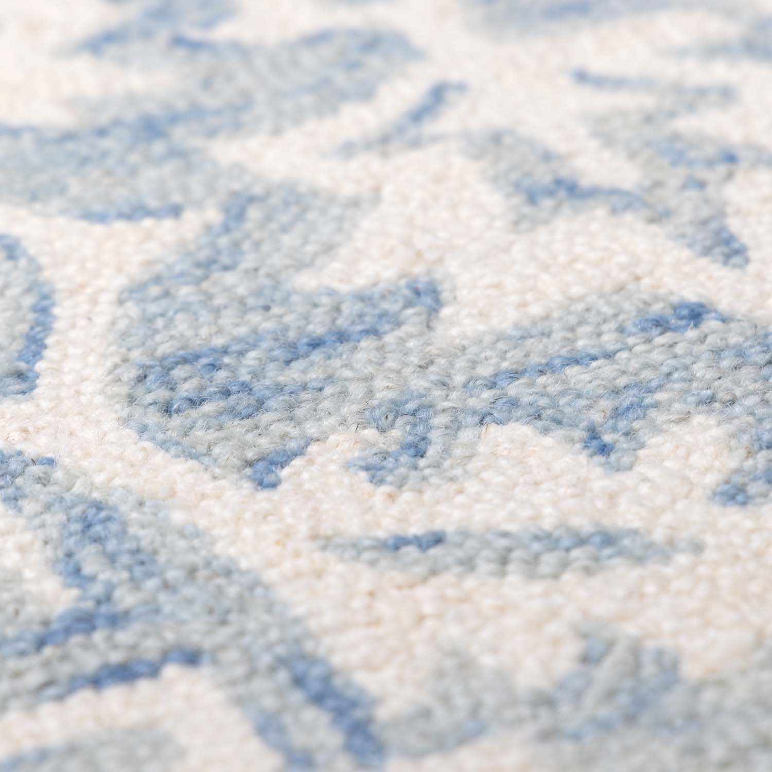 Gagebrook Blue Wool Area Rug - Ornate Home