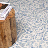 Gagebrook Blue Wool Area Rug - Ornate Home