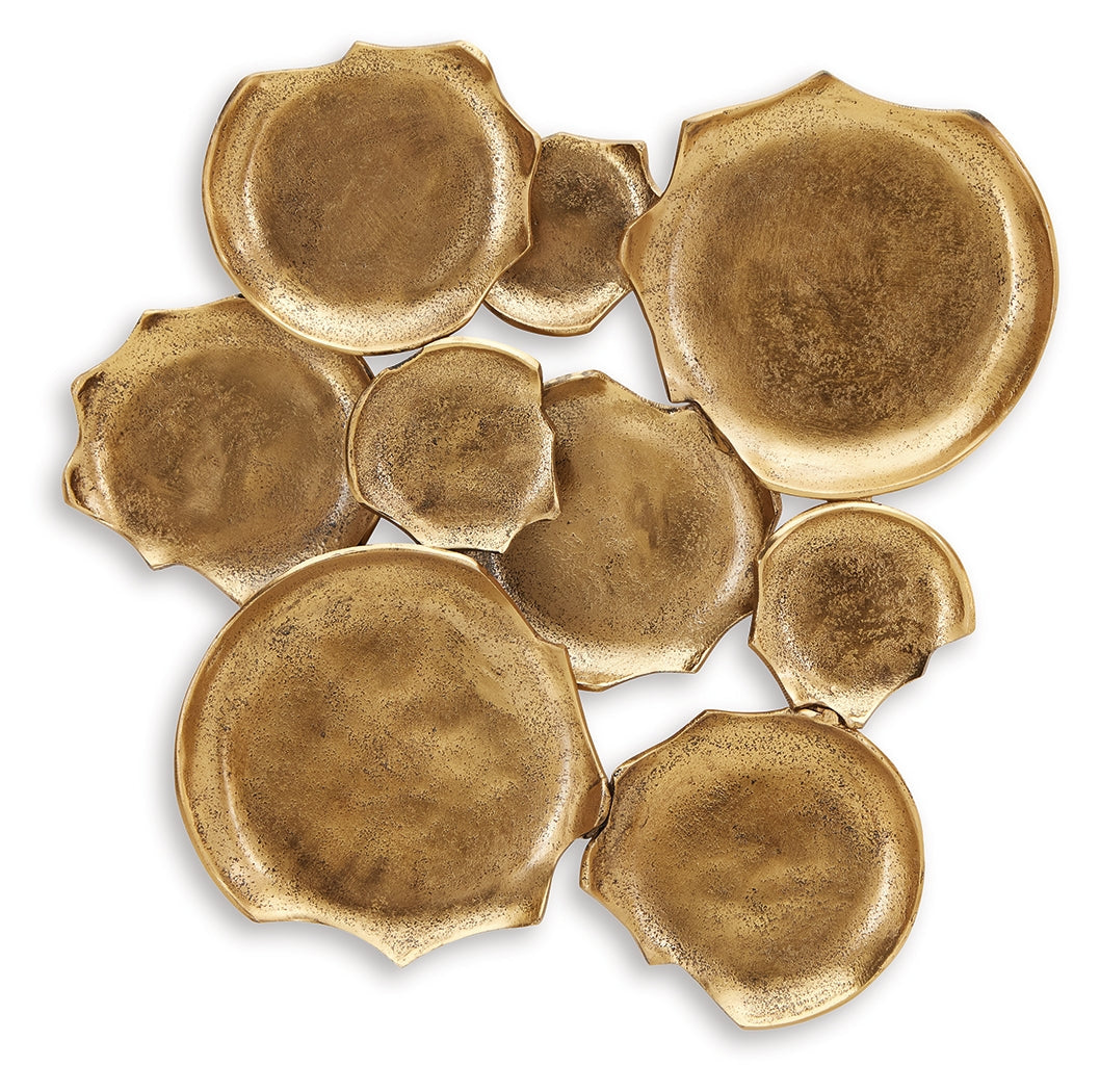 Gageton Antique Gold Finish Wall Decor - Ornate Home