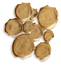 Gageton Antique Gold Finish Wall Decor - Ornate Home