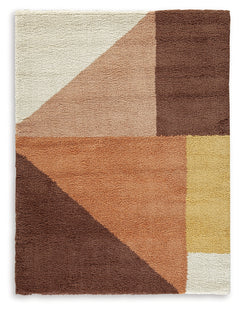 Gailmore Cream/Pink/Ocher 5' x 7' Rug - Ornate Home