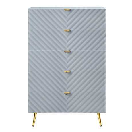 Gaines Gray Chest - Ornate Home