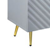 Gaines Gray High Gloss Console Cabinet - Ornate Home