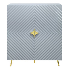 Gaines Gray High Gloss Console Cabinet - Ornate Home