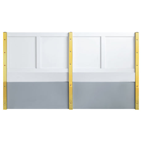 Gaines Gray High Gloss Eastern King Bed - Ornate Home