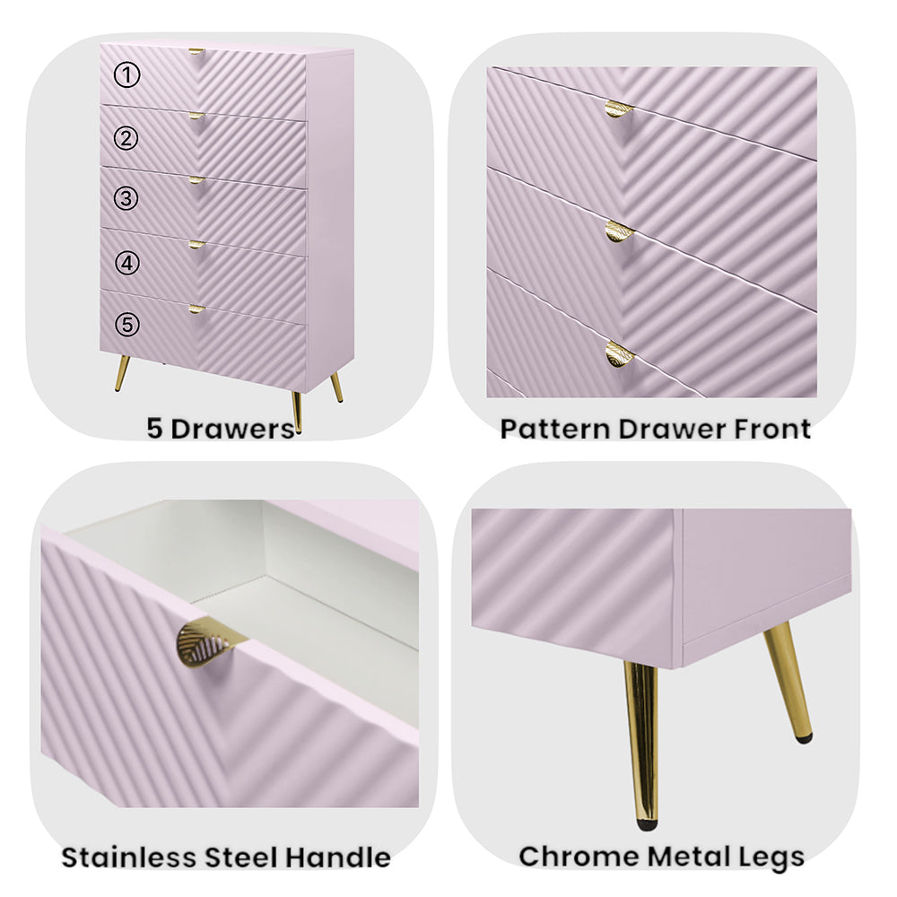 Gaines Pink Chest - Ornate Home