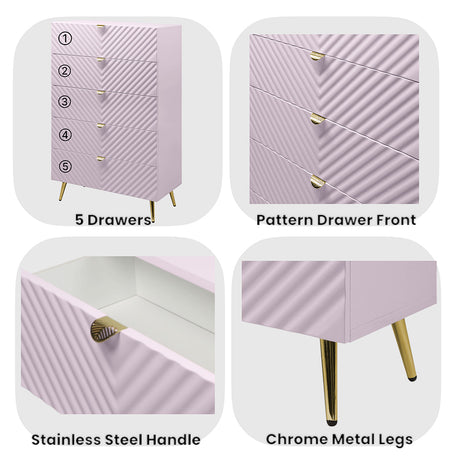 Gaines Pink Chest - Ornate Home