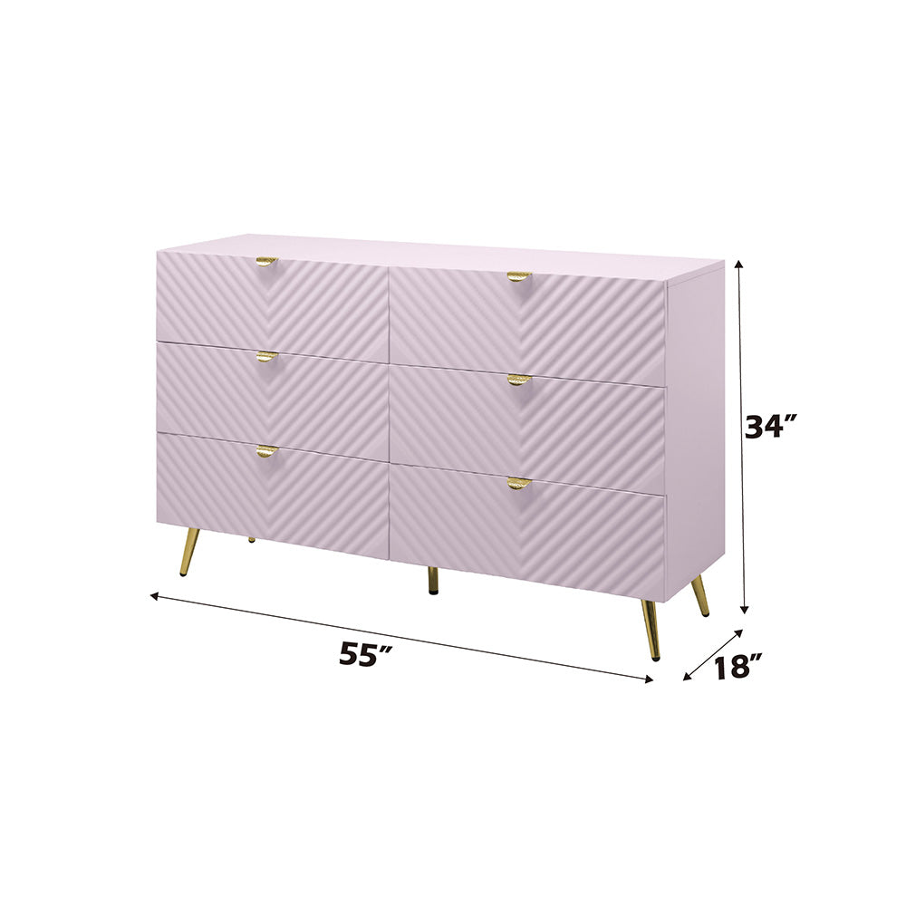 Gaines Pink Dresser - Ornate Home