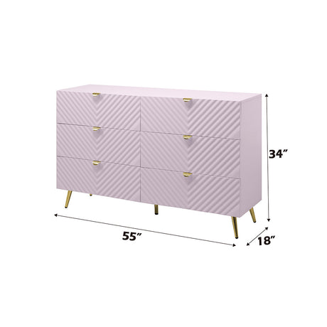 Gaines Pink Dresser - Ornate Home