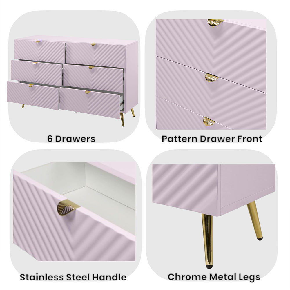 Gaines Pink Dresser - Ornate Home