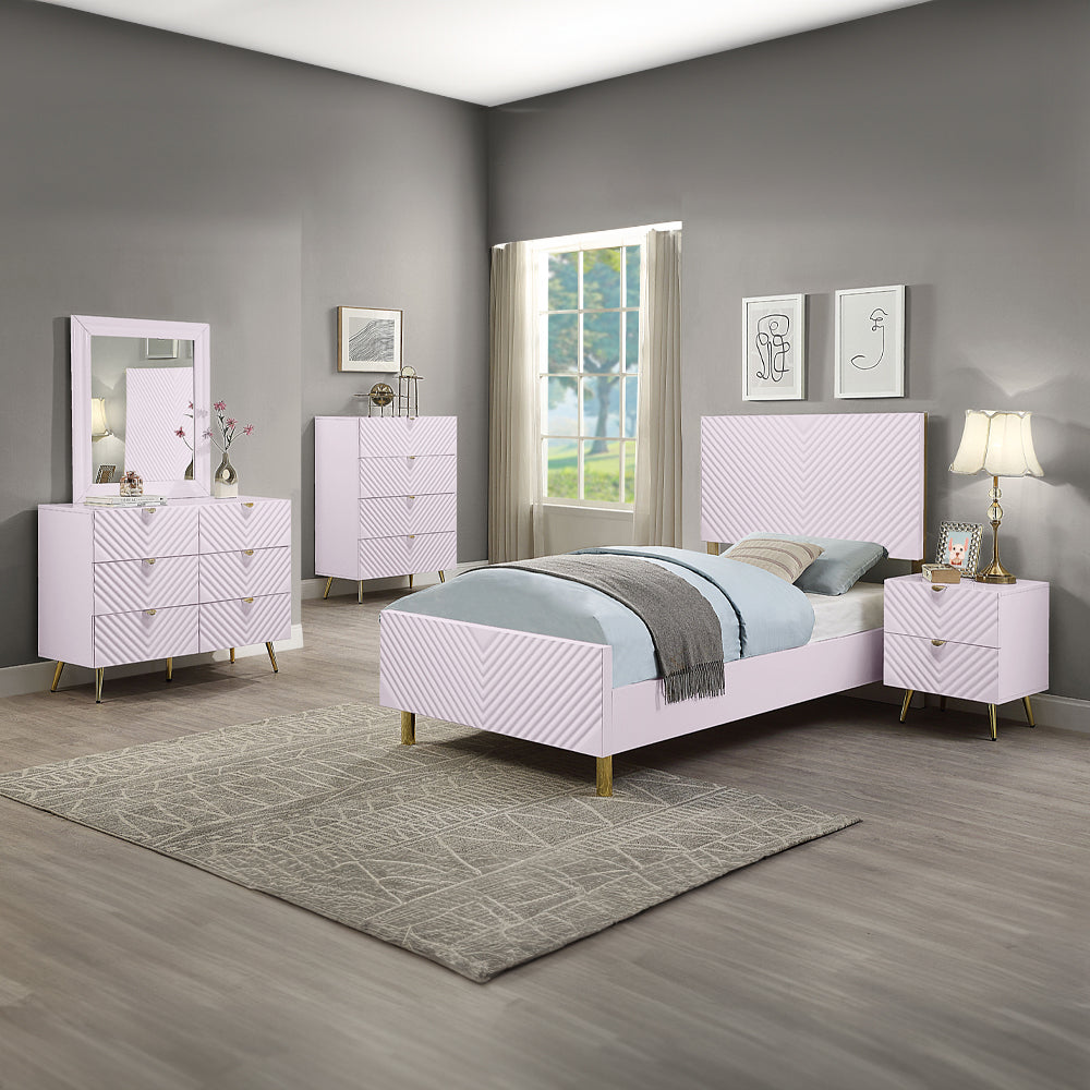 Gaines Pink Full Bed - Ornate Home