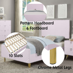 Gaines Pink Full Bed - Ornate Home
