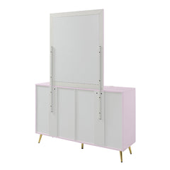 Gaines Pink Mirror - Ornate Home