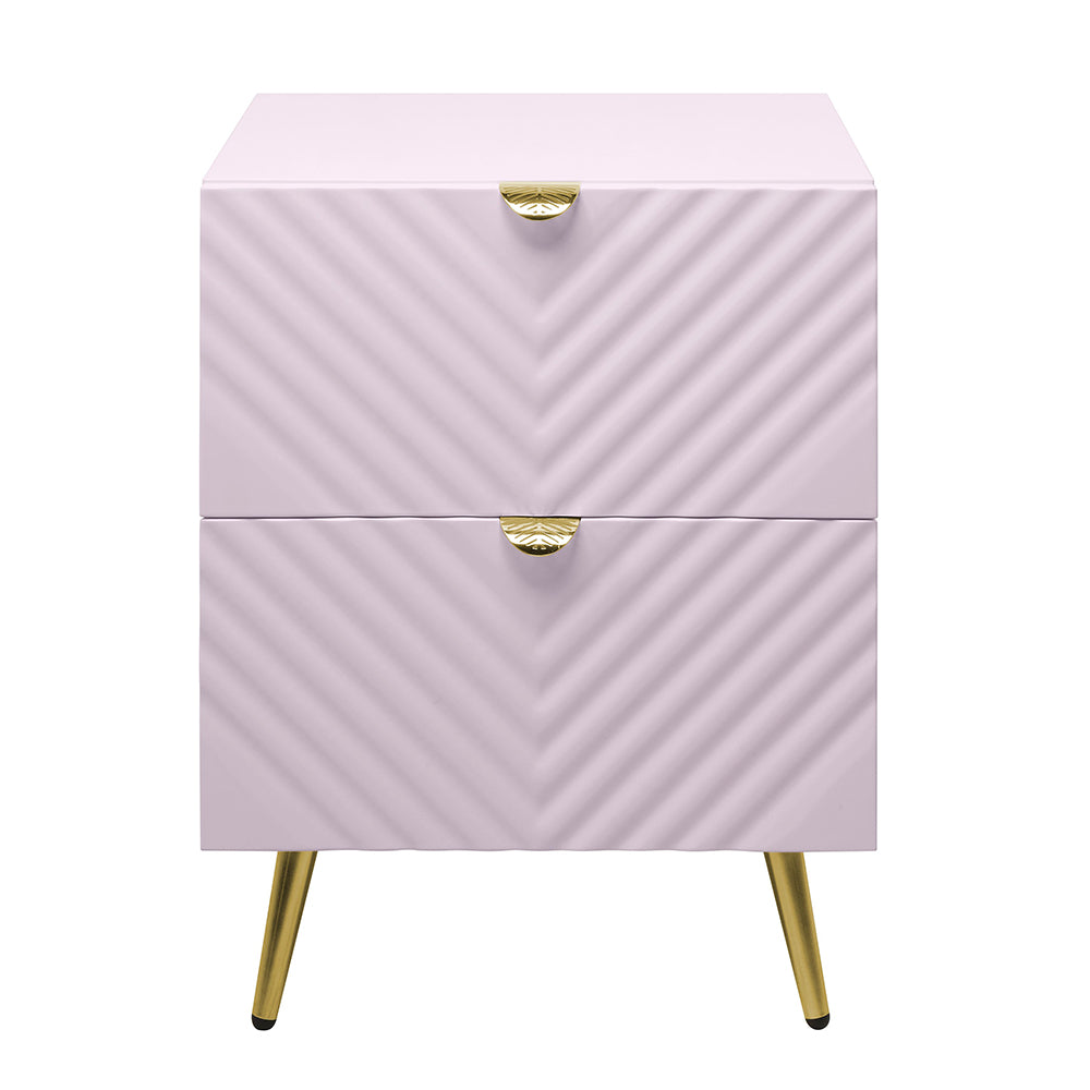 Gaines Pink Nightstand - Ornate Home