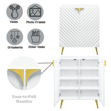 Gaines White High Gloss Console Table - Ornate Home