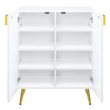 Gaines White High Gloss Console Table - Ornate Home