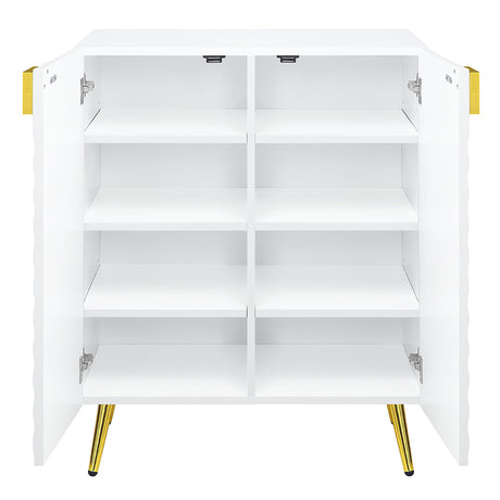 Gaines White High Gloss Console Table - Ornate Home