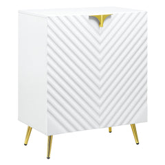 Gaines White High Gloss Console Table - Ornate Home