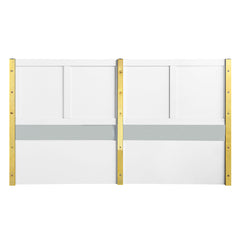 Gaines White High Gloss Eastern King Bed - Ornate Home