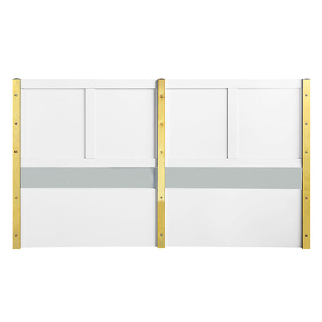 Gaines White High Gloss Eastern King Bed - Ornate Home