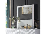 Gaines White High Gloss Mirror - Ornate Home