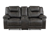 Gainesville Chocolate Double Reclining Loveseat - Ornate Home