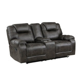 Gainesville Chocolate Double Reclining Loveseat - Ornate Home