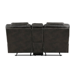Gainesville Chocolate Double Reclining Loveseat - Ornate Home