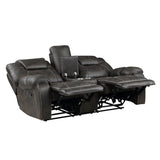 Gainesville Chocolate Double Reclining Loveseat - Ornate Home