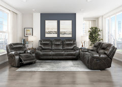 Gainesville Chocolate Double Reclining Loveseat - Ornate Home