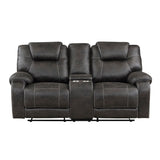 Gainesville Chocolate Double Reclining Loveseat - Ornate Home