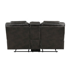 Gainesville Chocolate Double Reclining Loveseat - Ornate Home