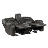 Gainesville Chocolate Double Reclining Loveseat - Ornate Home
