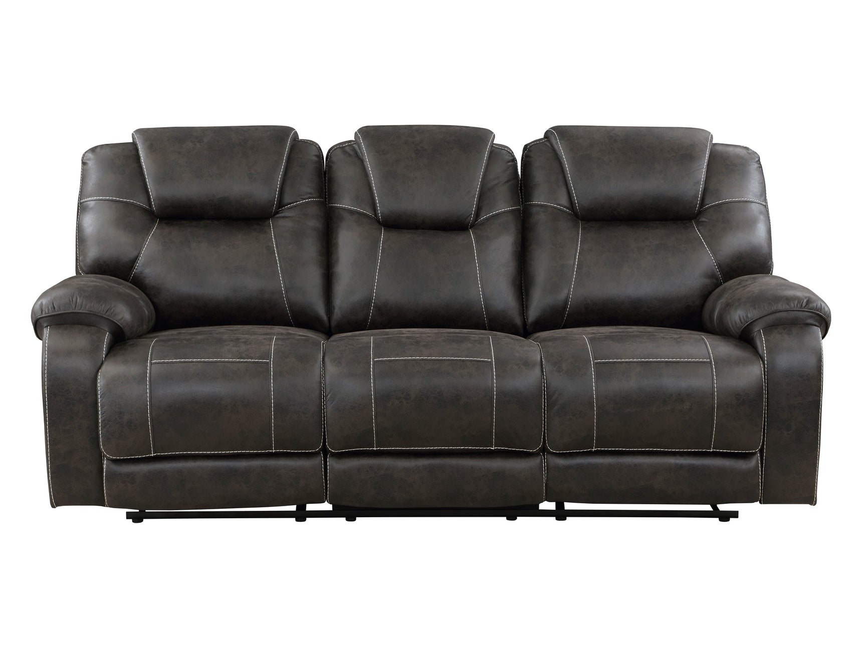 Gainesville Chocolate Double Reclining Sofa - Ornate Home