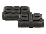 Gainesville Chocolate Sofa & Loveseat - Ornate Home