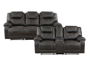 Gainesville Chocolate Sofa & Loveseat - Ornate Home
