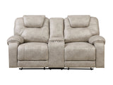 Gainesville Pewter Double Reclining Loveseat - Ornate Home