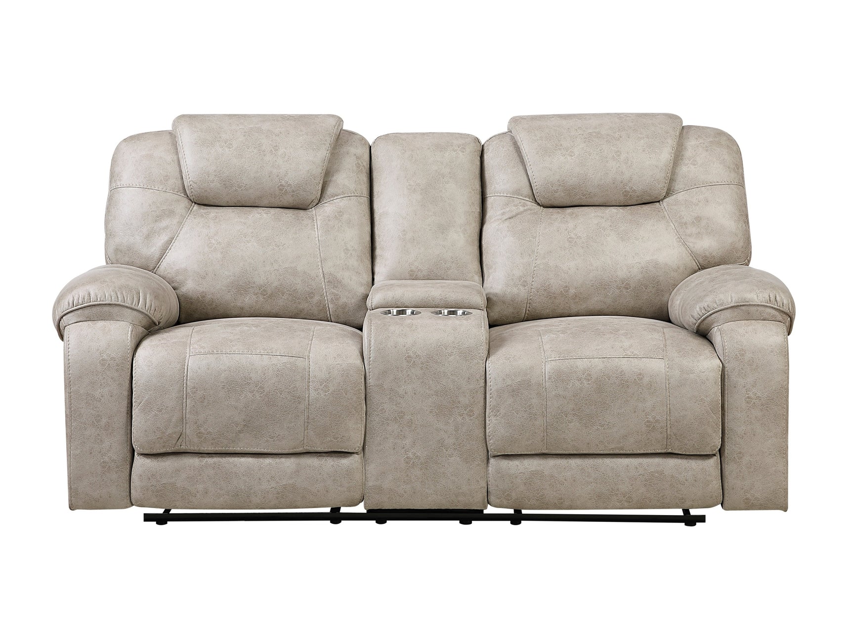 Gainesville Pewter Double Reclining Loveseat - Ornate Home