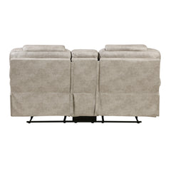 Gainesville Pewter Double Reclining Loveseat - Ornate Home