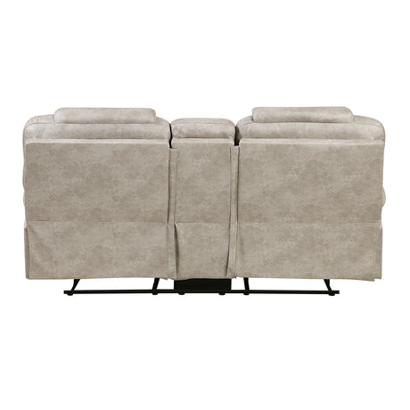 Gainesville Pewter Double Reclining Loveseat - Ornate Home