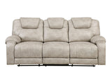 Gainesville Pewter Double Reclining Sofa - Ornate Home