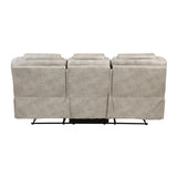 Gainesville Pewter Double Reclining Sofa - Ornate Home