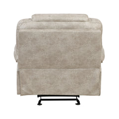 Gainesville Pewter Glider Reclining Chair - Ornate Home