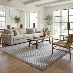 Gaiwan Cream Gray Washable Area Rug - Ornate Home
