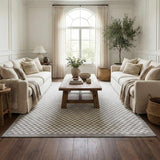 Gaiwan Cream Gray Washable Area Rug - Ornate Home